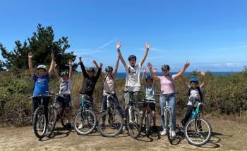 sortie vélo en colonie de vacances